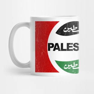 An Phalaistín Retro Faded Style Original Design Mug